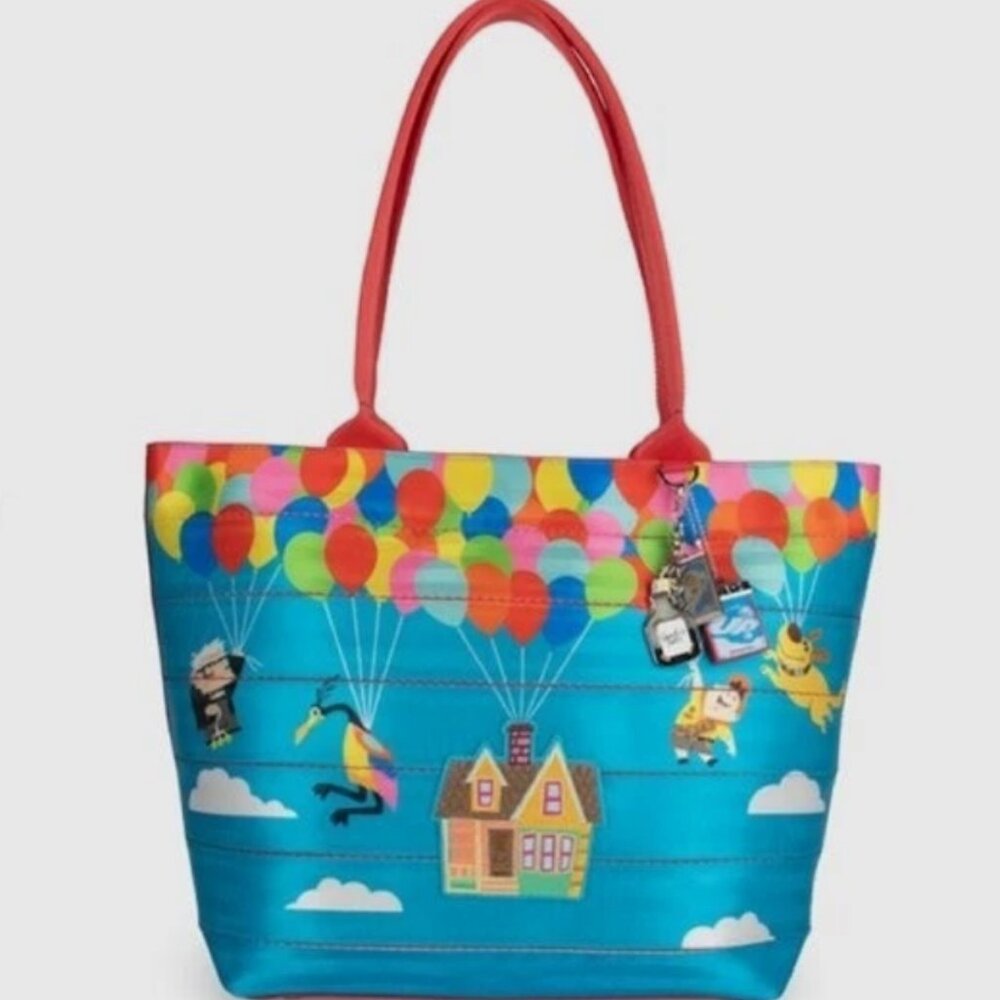 Harveys Seatbelt Wanderlust Up Carl Kevin Ralph Dug Balloon Purse Bag Disney NWT